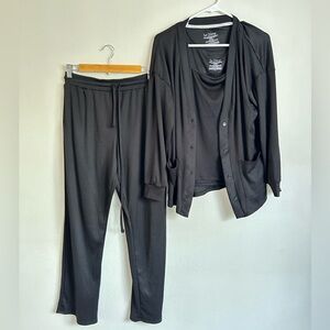 Live 2 Lounge Black Women's Pants & Jumpsuit Set